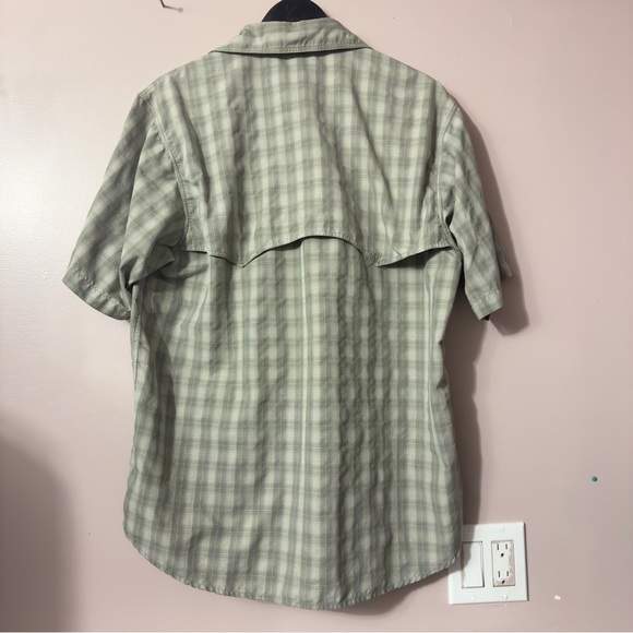 Simms Snap Button Plaid Shirt Green Men Size M - Picture 6 of 7